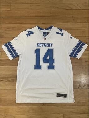 Nike Detroit Lions #14 Amon Ra St Brown NFL Jersey White